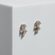 Duo of Pear-shaped diamond earring 