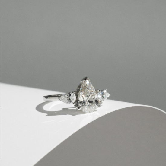 Pear Trilogy Diamond Ring